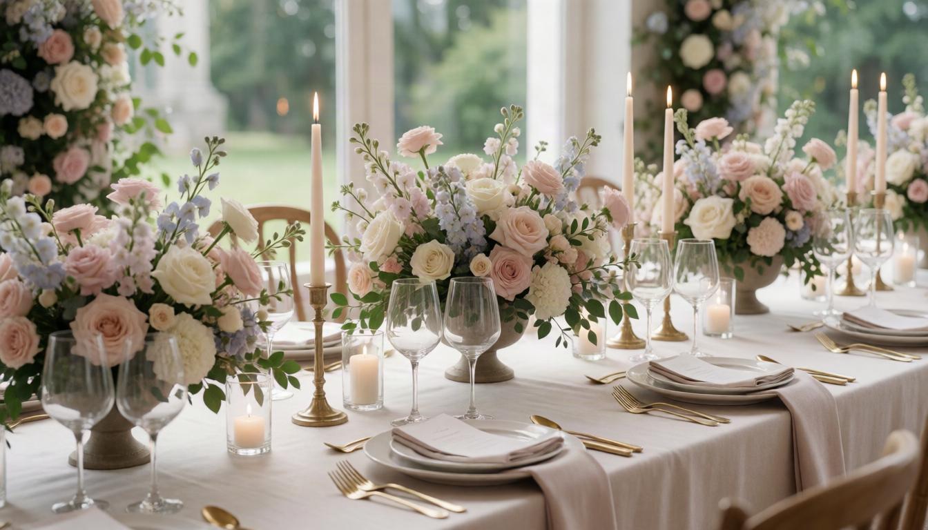 Venue flower setup